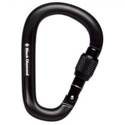 Black Diamond Pearlock Screwgate Carabiner - HMS Carabiner