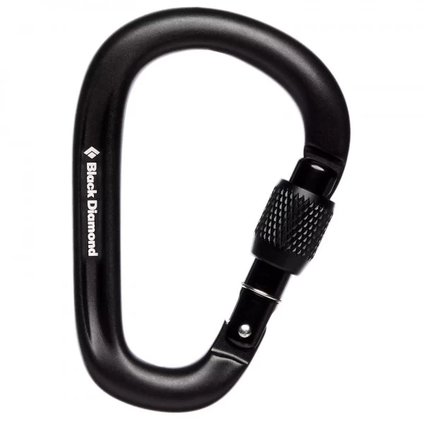 Black Diamond Pearlock Screwgate Carabiner - HMS Carabiner